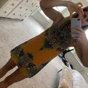 Boutique Mini Dress in Yellow